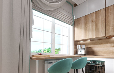 Кухня угловая Белый софт - Дуб сонома светлый